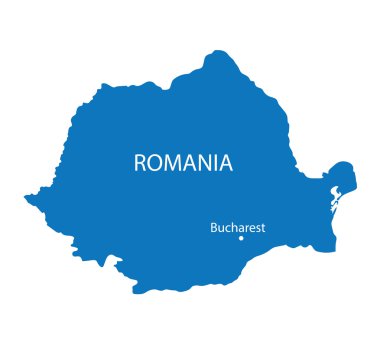 mavi harita Romanya'nın Bükreş göstergesi ile