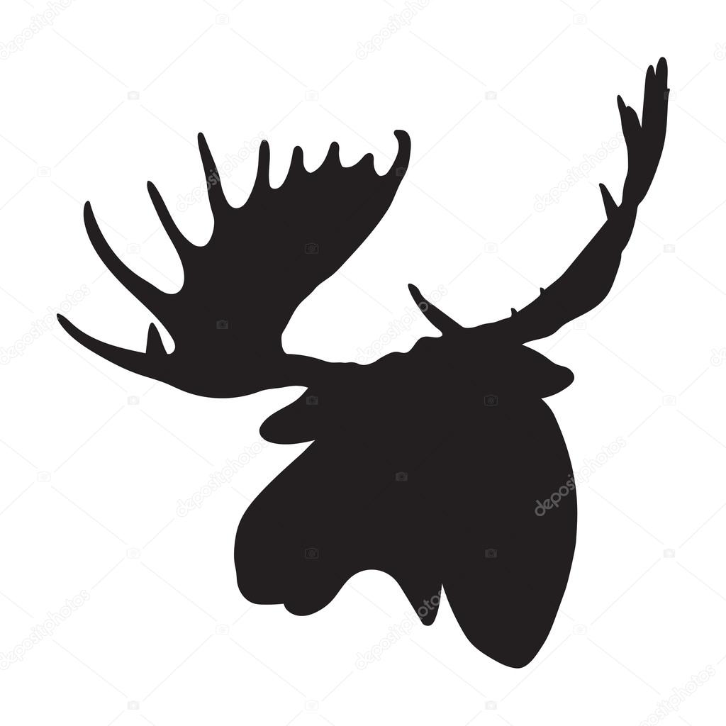 vector moose head