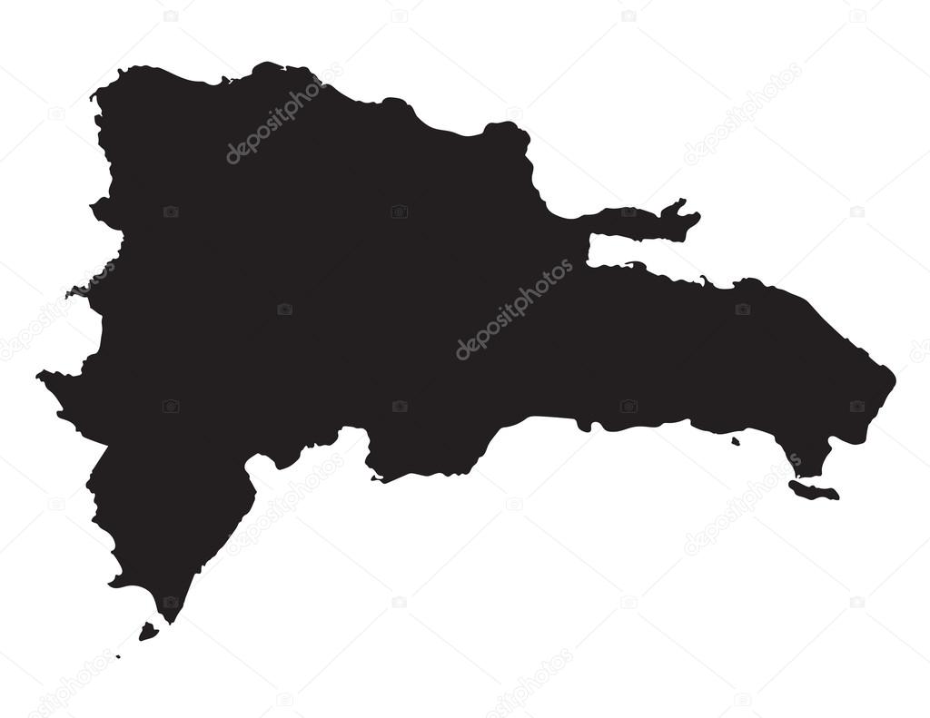 City map Dominican Republic Detailed a3 blanco
