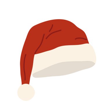 Noel Baba şapkası; Noel temalı tasarımlar, tatil kartları, şenlikli süslemeler için mükemmel.