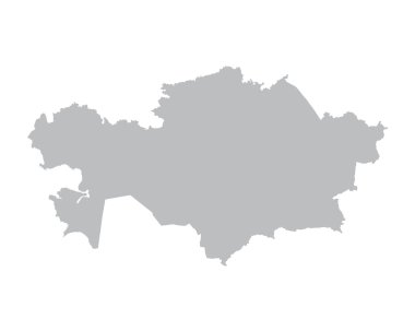 gri Kazakistan Haritası