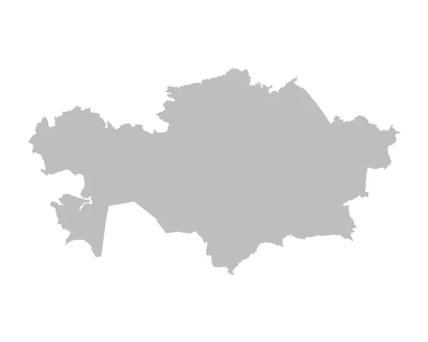 Carte grise de Kazakhstan — Image vectorielle