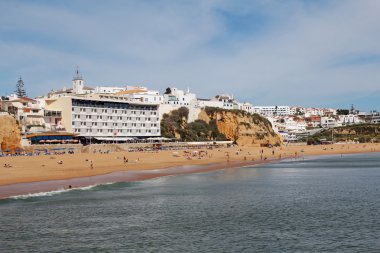 Fisherman's Beach Albufeira, Algarve, Portekiz