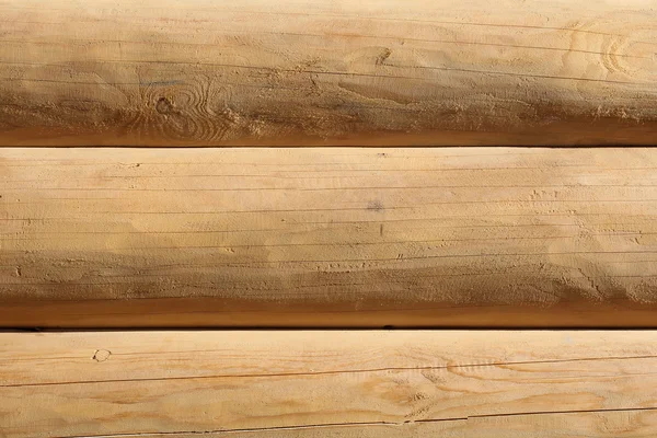 Vers hout logboeken muur achtergrond — Stockfoto