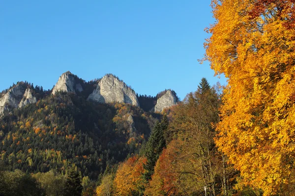 Tři Krowns v pohoří Pieniny, Szczawnica, Polsko — Stock fotografie