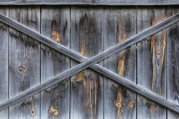 Вінтажний дерев'яний фон дверей сараю — стокове фото