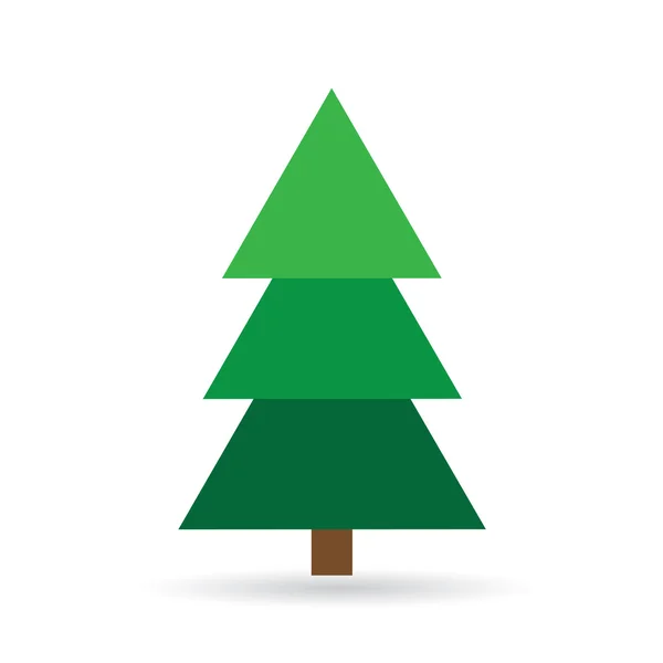 Groene kerstboom — Stockvector