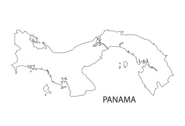 Panama harita siyah anahat