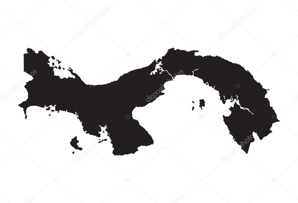 mapa negro de Panamá 2024