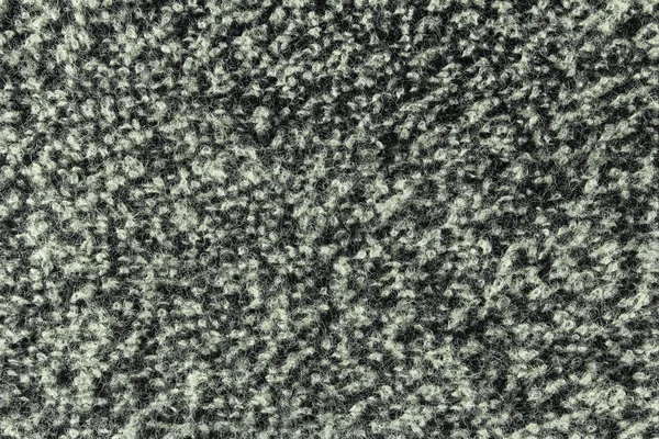 Black and white wool fabric texture — Stock Photo, Image