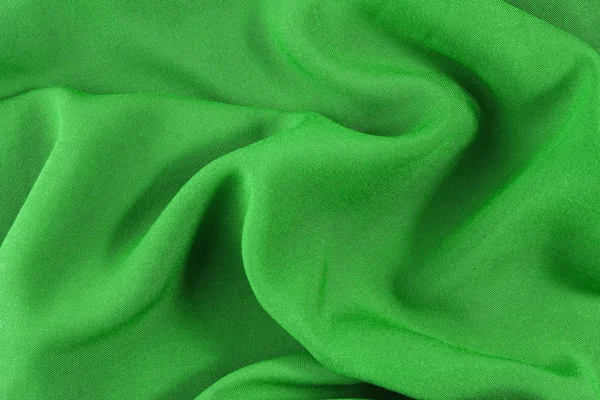 Fond ou texture de soie verte — Photo