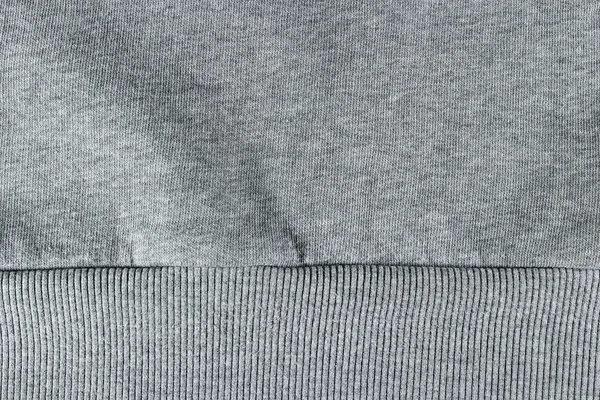 Gri pamuk sweatshirt arka plan — Stok fotoğraf