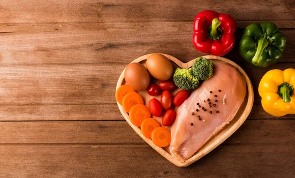 Top View Raw Chicken Breasts Fillets Boneless Spices Rosemary Carrot — Stock Photo, Image