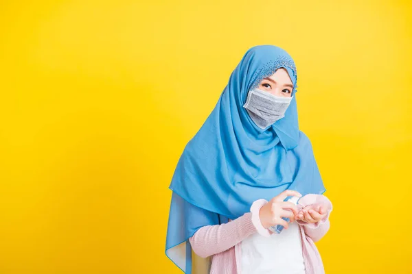 Árabe Musulmán Asiático Retrato Mujer Joven Hermosa Feliz Islam Religioso — Foto de Stock