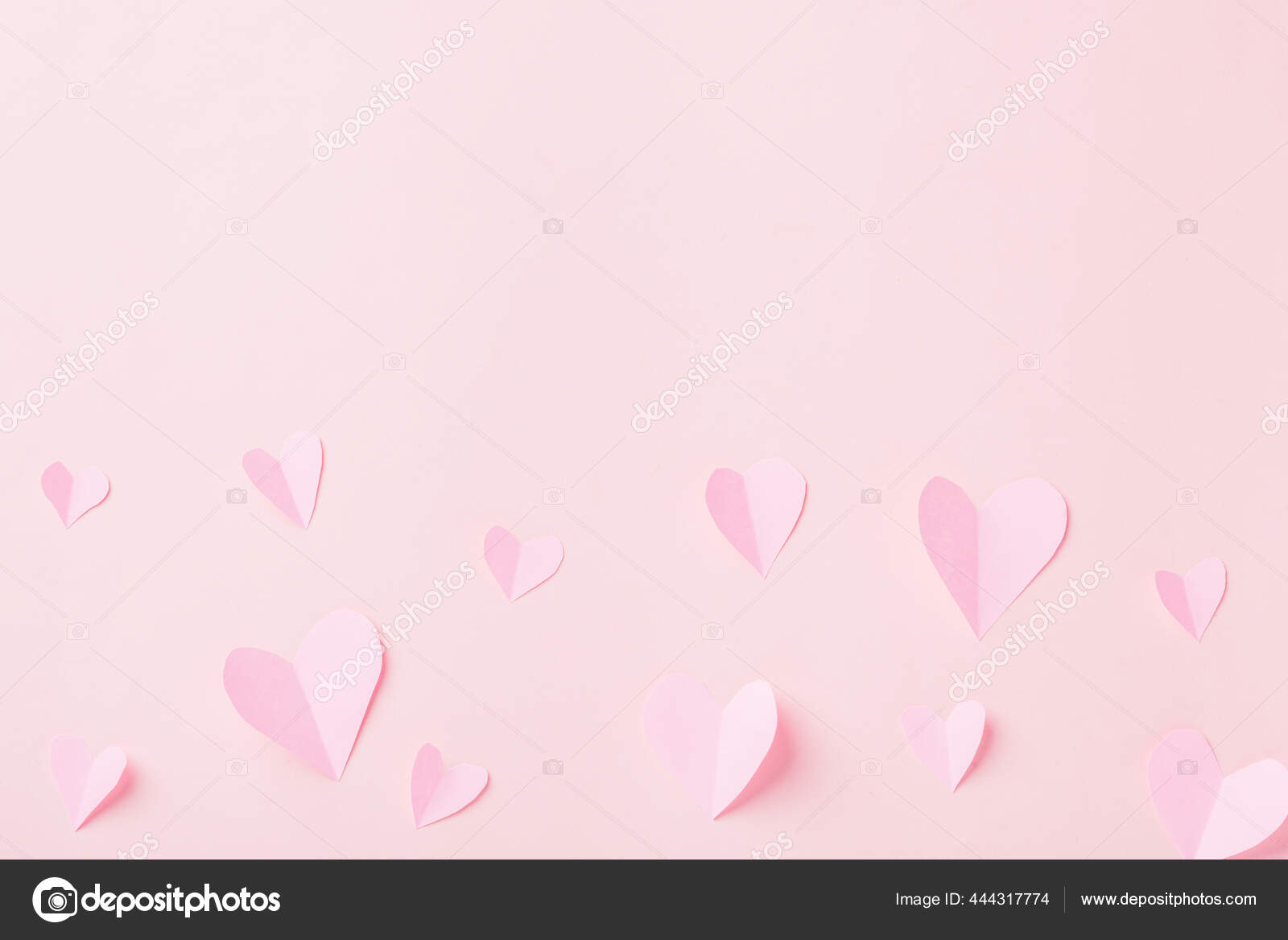 Papier d'emballage coeur pastel, papier d'emballage Saint-Valentin