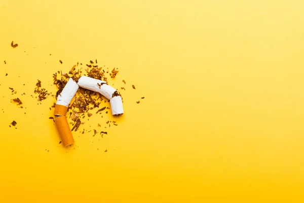 Травня Всесвітнього Дня Тютюну Куріння Закриття Зламаної Кухонної Цигарки Або — стокове фото