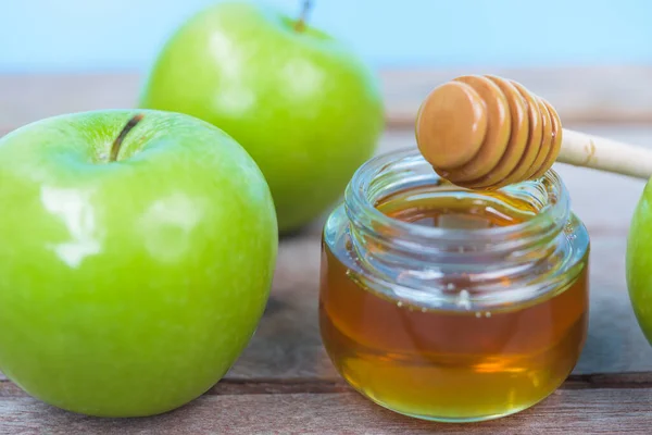 Hari Libur Yahudi Apel Rosh Hashanah Pada Foto Tersebut Memiliki — Stok Foto