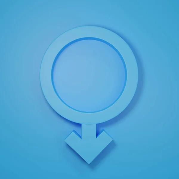 Símbolos Género Con Cabezas Hombre Concepto Del Día Mundial Salud — Foto de Stock