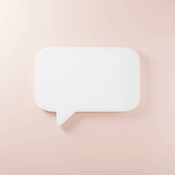 Spreek Zeepbel Tekst Praten Chatbox Denken Teken Symbool Bericht Vak — Stockfoto