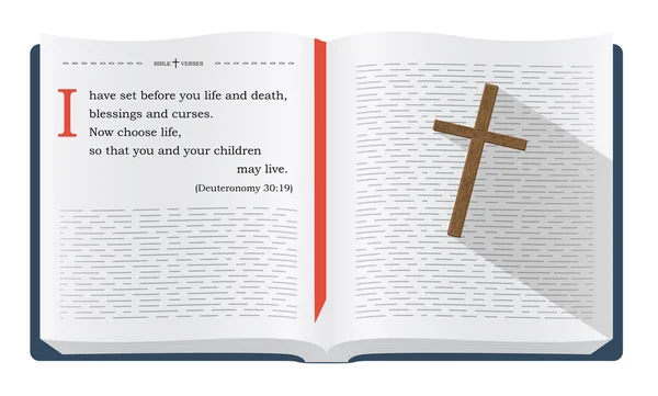 人間の人生の選択についての聖書の引用 — ストック写真