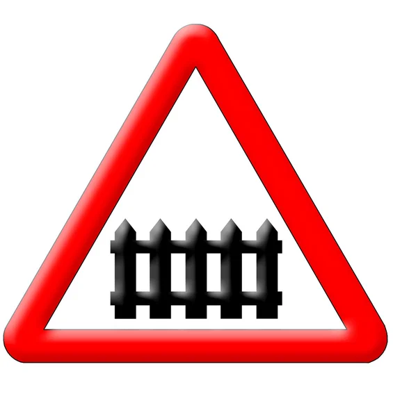 Railway traffic sign — Stock Photo, Image