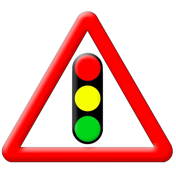 Traffic signal sign — Stock Photo, Image