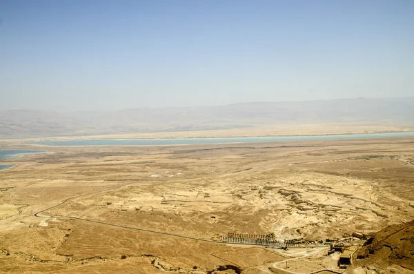 Desierto judeo y paisaje del Mar Muerto — Foto de Stock