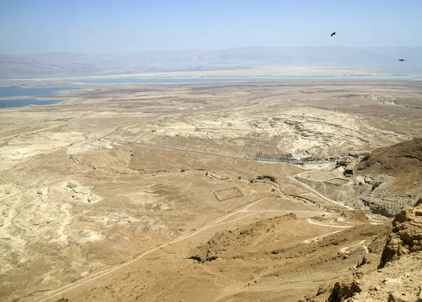 El desierto de Judea y el paisaje del Mar Muerto en Israel — Foto de Stock