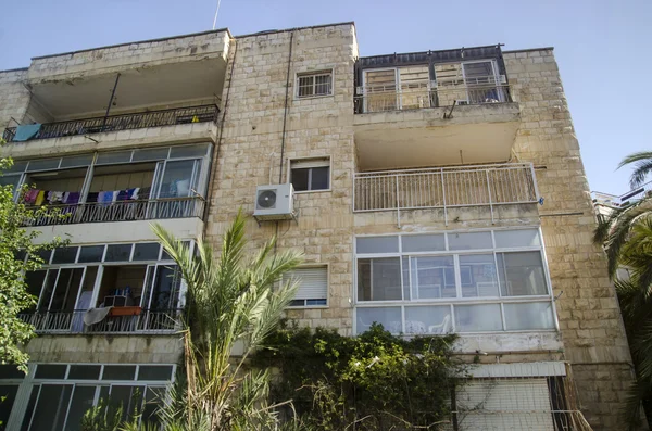 Domy z části nové město Jeruzalém, Izrael — Stock fotografie
