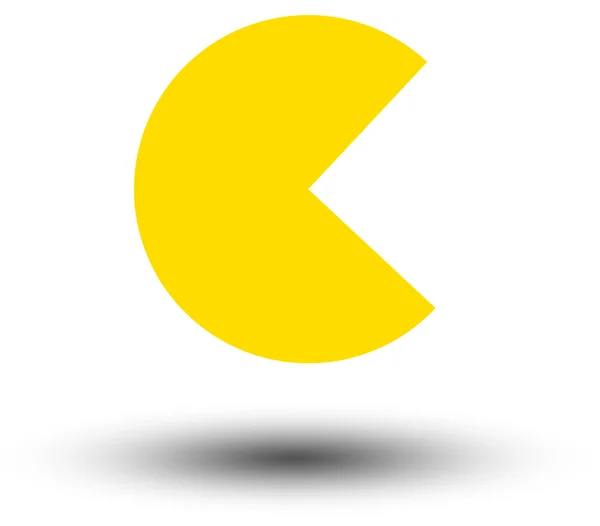 Forme jaune Pac-Man — Photo