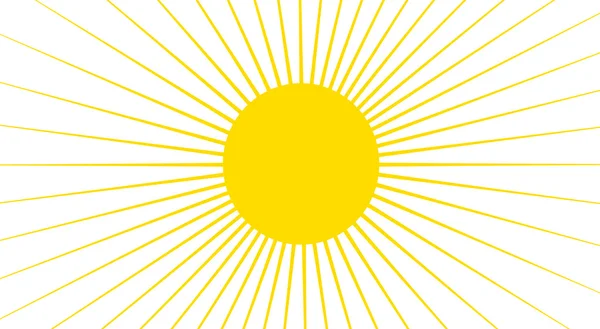 Clipart sole giallo — Foto Stock