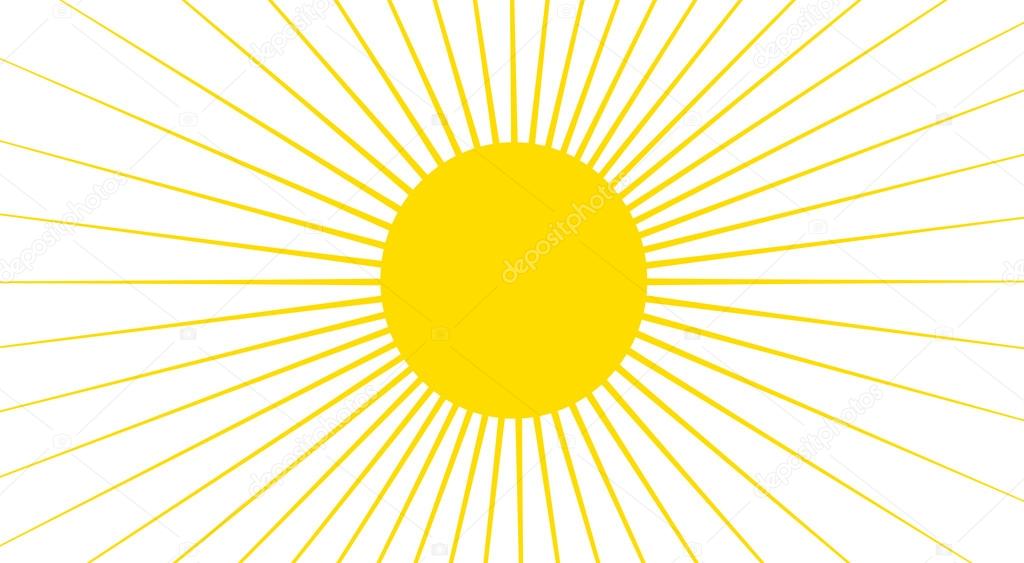 Yellow sun clipart