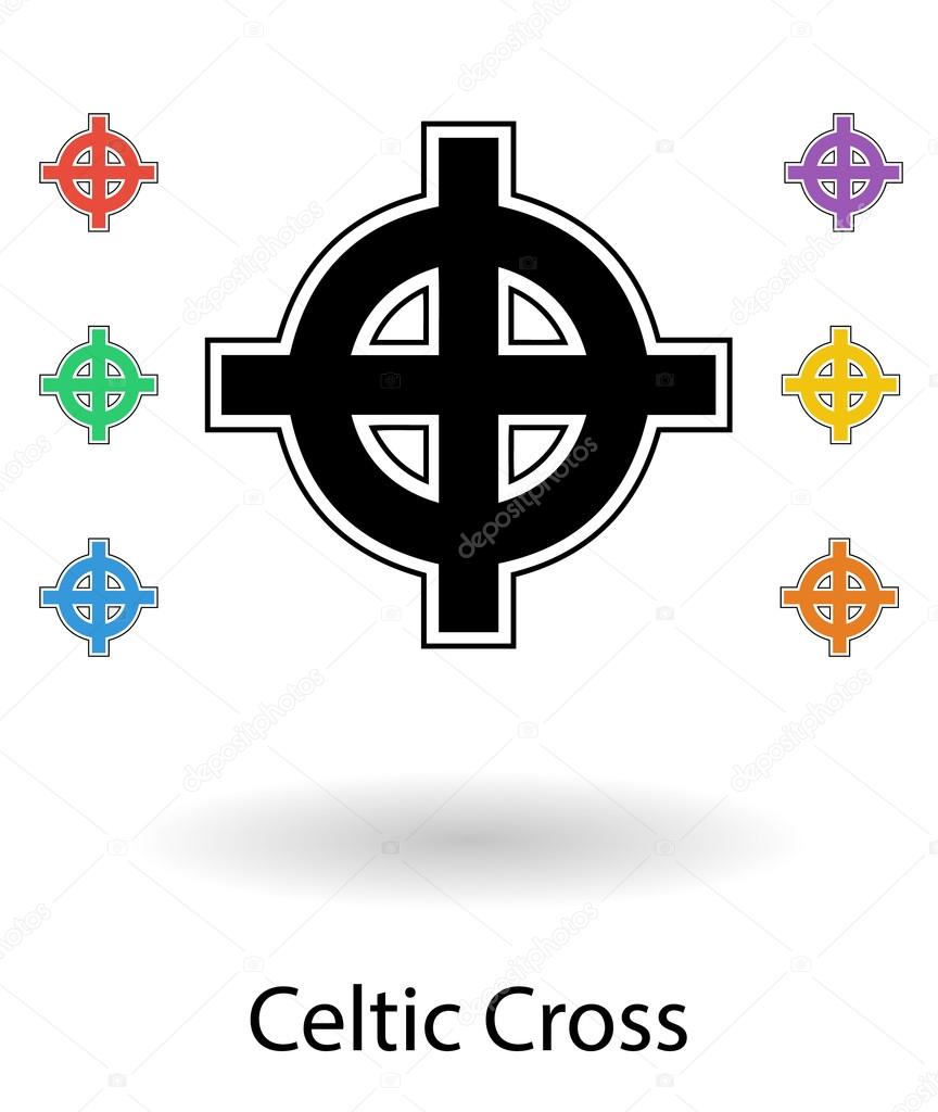Celtic cross vector set