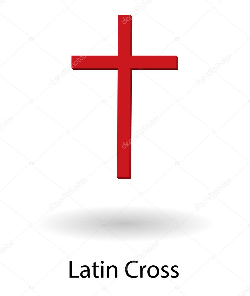Latin cross vector illustration