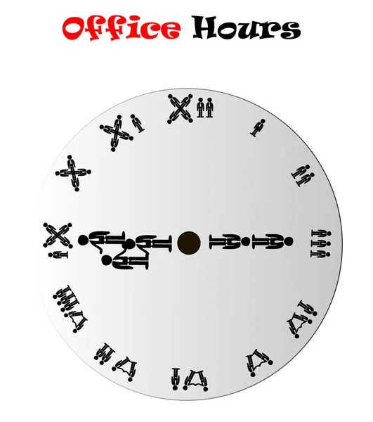 Концептуальные часы — стоковый вектор