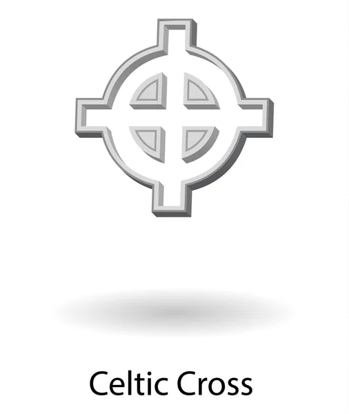 3d celtic cross vector ilustração — Vetor de Stock