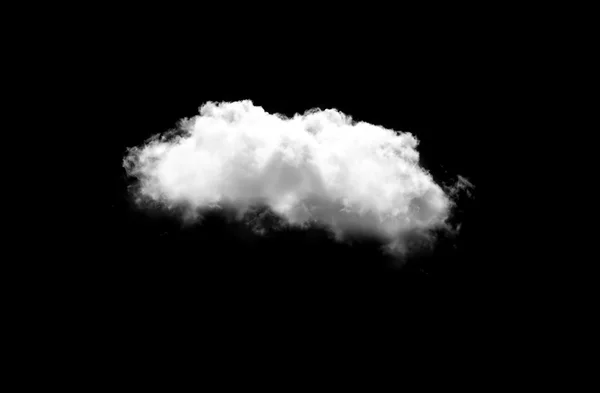 Nube blanca sobre fondo negro —  Fotos de Stock