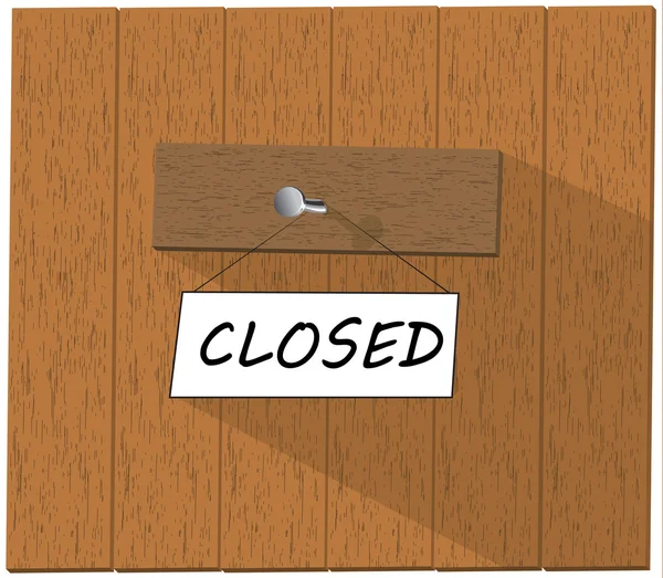 Sign saying Closed — Stock Photo, Image