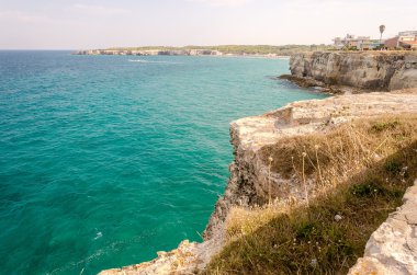 Torre dell'Orso şehir: Salento, İtalya, kayalık uçurum