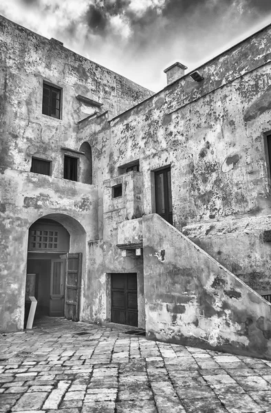 Innenansicht des Castello Aragonese in Gallipoli — Stockfoto