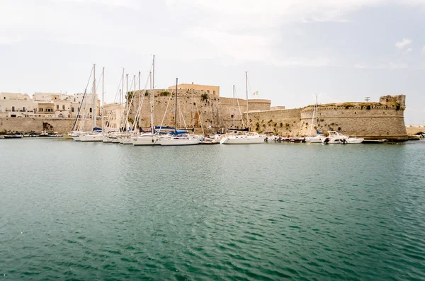 Κάστρο Angevine-Aragonese στην Καλλίπολη, Salento, Απουλία, Ιταλία — Φωτογραφία Αρχείου