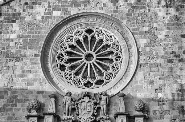 Rose Window of the Otranto Cathedral, Salento, Italy — Stock Photo, Image