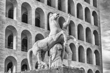 Palazzo della Civilta Italiana, aka Meydanı Kolezyum, Roma, İtalya
