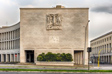 Neoclassical architecture in EUR district, Rome, Italy clipart