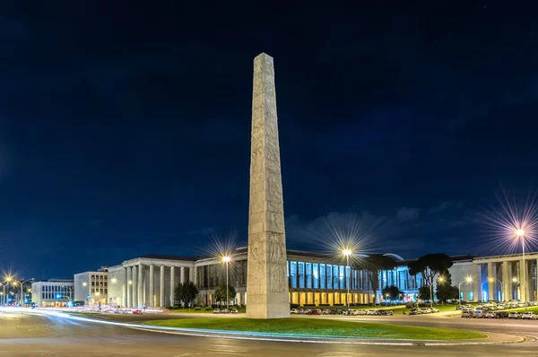 The Marconi obelisk, in the EUR district, Rome, Italy — Stock Photo, Image