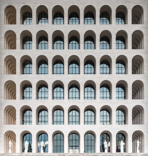 Palazzo della Civilta Italiana, aka placu Koloseum, Rzym — Zdjęcie stockowe