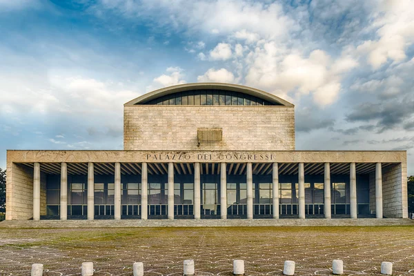 Palácio do Congresso, Distrito de Eur, Roma, Itália — Fotografia de Stock