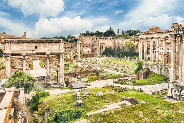 Forum, İtalya Roma kalıntıları üzerinde doğal görünümü