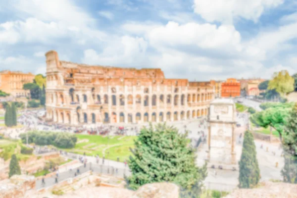 Fondo desenfocado del Anfiteatro Flavio, también conocido como Coliseo, Roma — Foto de Stock