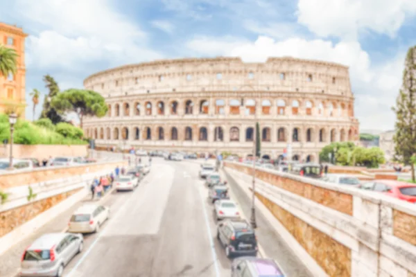 Sfondo sfocato dell'Anfiteatro Flavio, aka Colosseo, Roma — Foto Stock